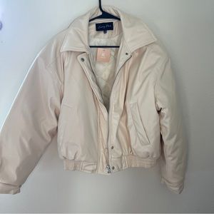 Cream puffer jacket
